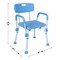 Flash Furniture HERCULES Bath & Shower Chair w/Height-Adjust Frame, Depth-Adjust Back, and 300 lbs. Capacity, Blue DC-HY3520L-BLU-GG - alternate 3